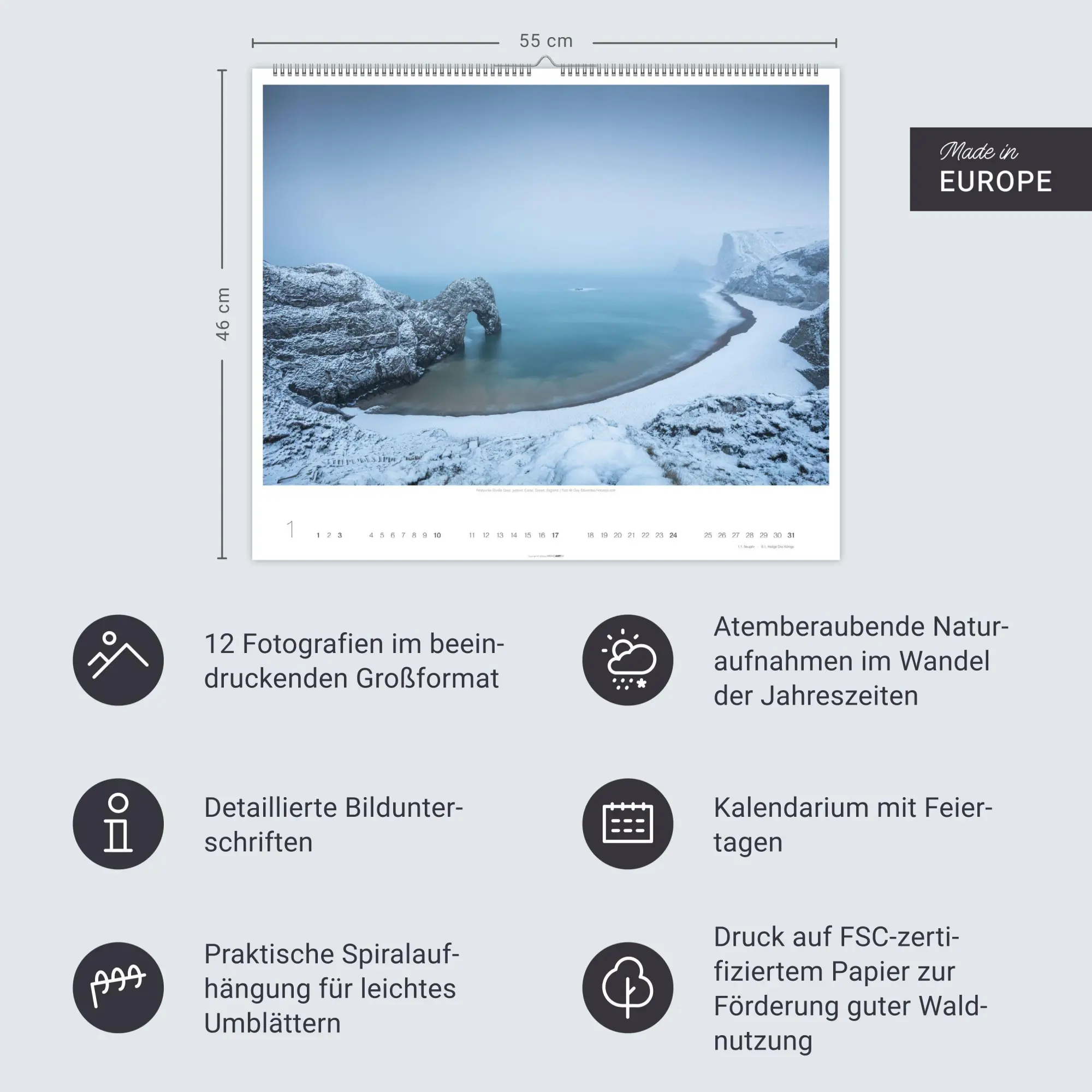 Bild: 9783839904275 | Magische Landschaften 2027 | Guy Edwardes | Kalender | Spiralbindung