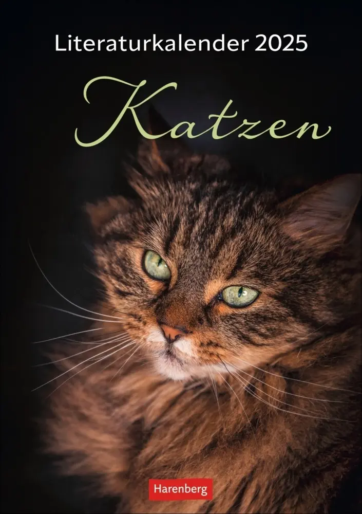 Cover: 9783840034275 | Literaturkalender Katzen Wochen-Kulturkalender 2025 | Kalender | 2025