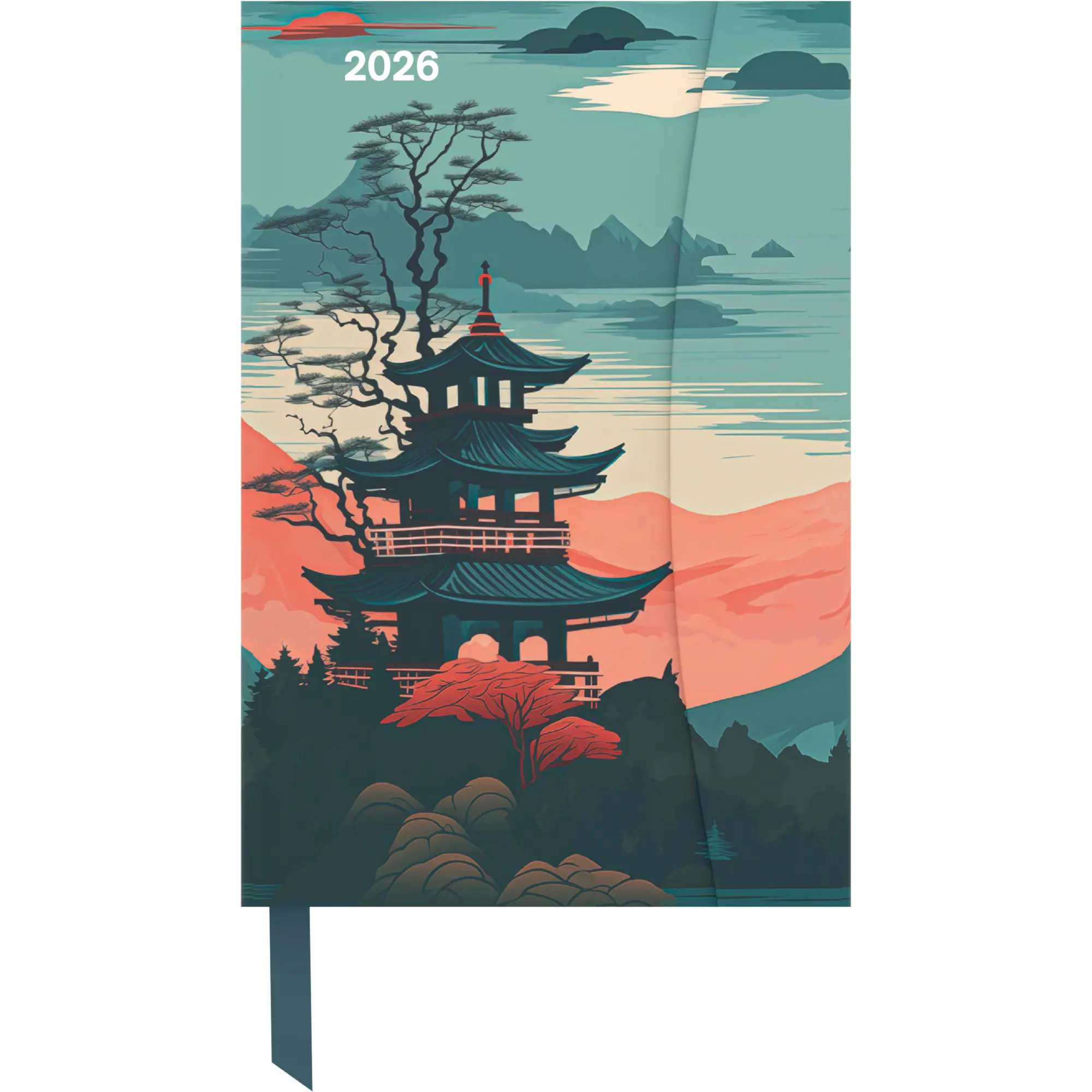 Cover: 4069095004375 | Japanese Papers 2026 - Diary - Buchkalender - Taschenkalender - 10x15