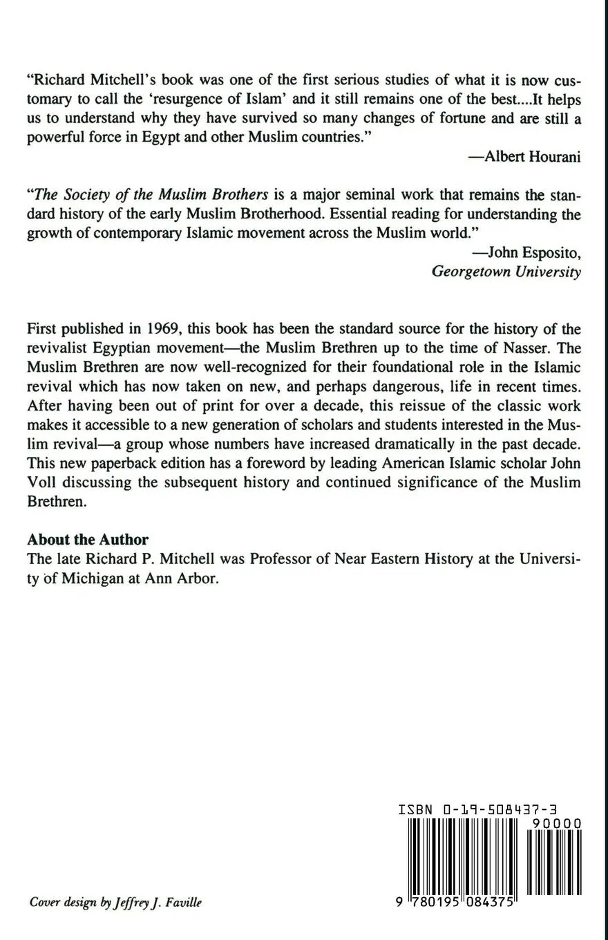 Rückseite: 9780195084375 | The Society of the Muslim Brothers | Richard P. Mitchell | Taschenbuch