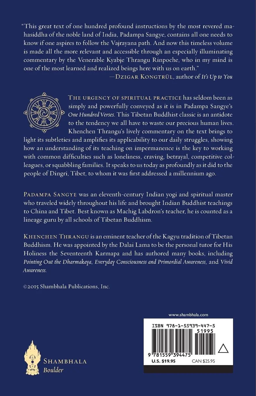 Rückseite: 9781559394475 | Advice from a Yogi | Khenchen Thrangu (u. a.) | Taschenbuch | Englisch