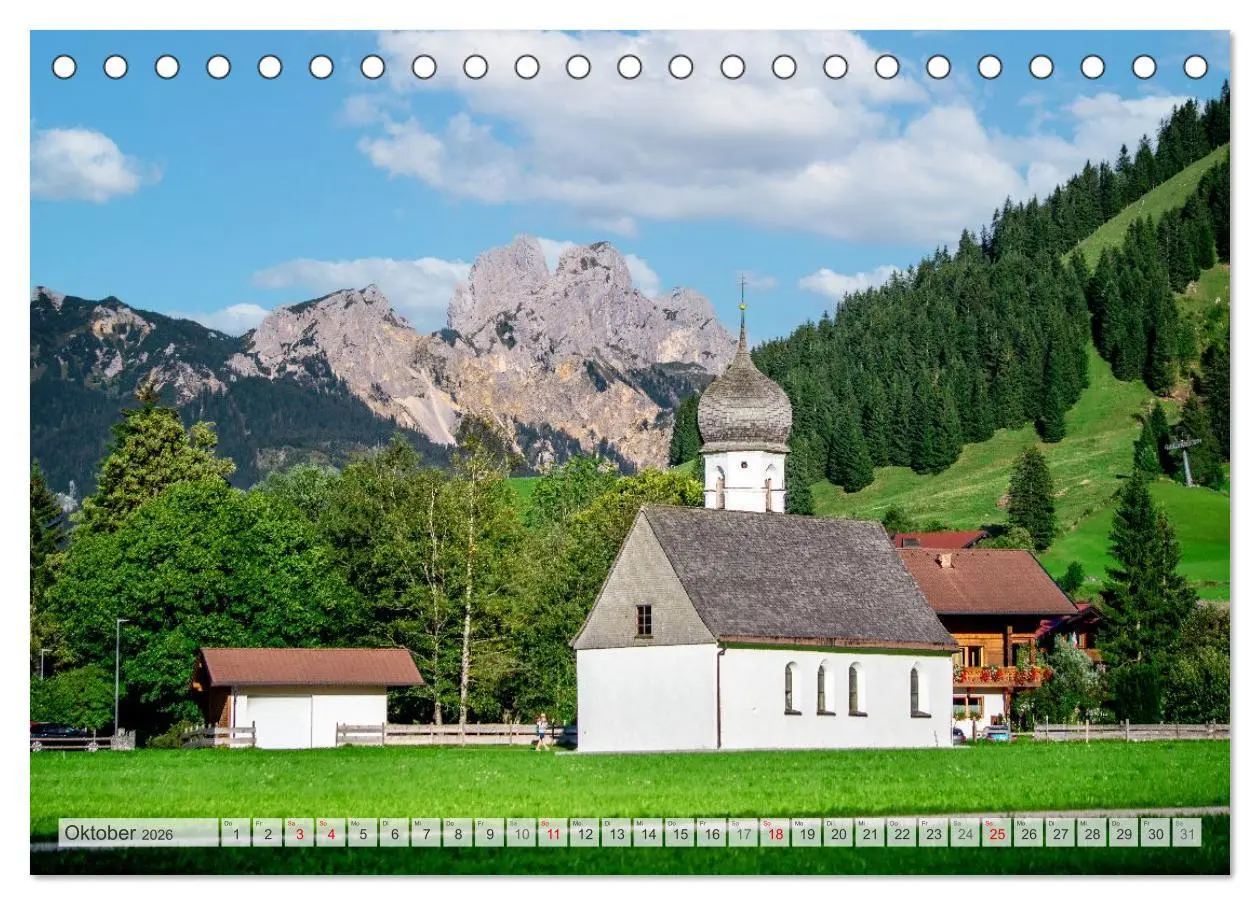 Bild: 9783457294475 | Urlaub im Tannheimer Tal (Tischkalender 2026 DIN A5 quer), CALVENDO...