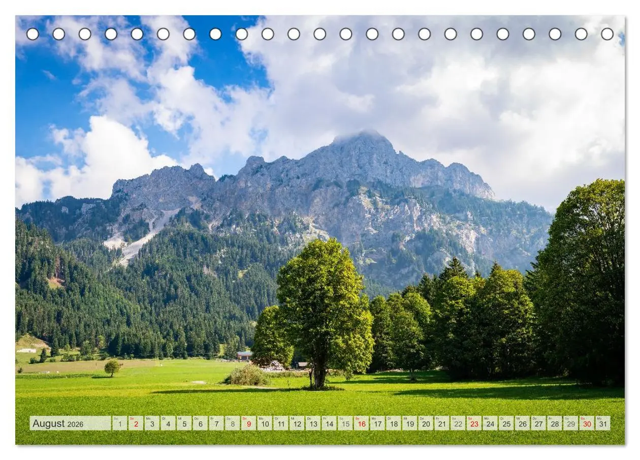 Bild: 9783457294475 | Urlaub im Tannheimer Tal (Tischkalender 2026 DIN A5 quer), CALVENDO...