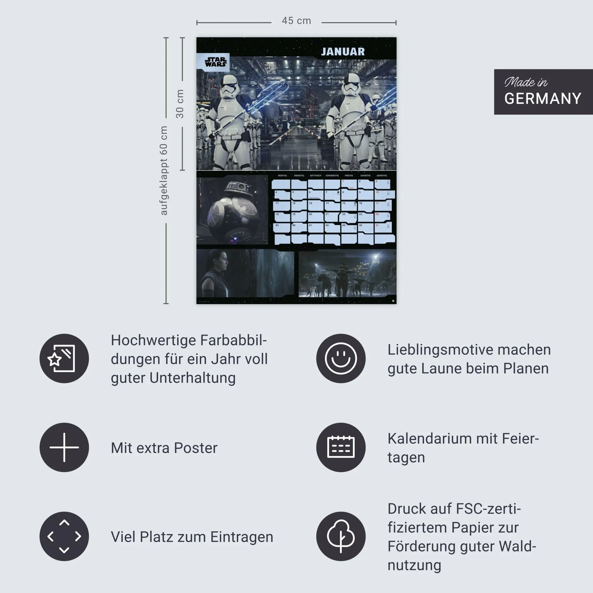 Bild: 9783756414475 | Star Wars Broschur XL Kalender 2027 | Heye | Kalender | 28 S. | 2027