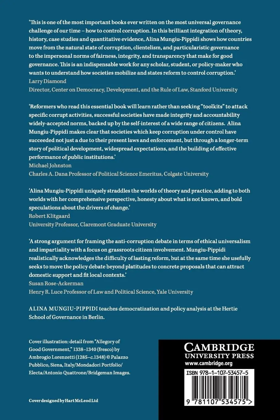 Rückseite: 9781107534575 | The Quest for Good Governance | Alina Mungiu-Pippidi | Taschenbuch