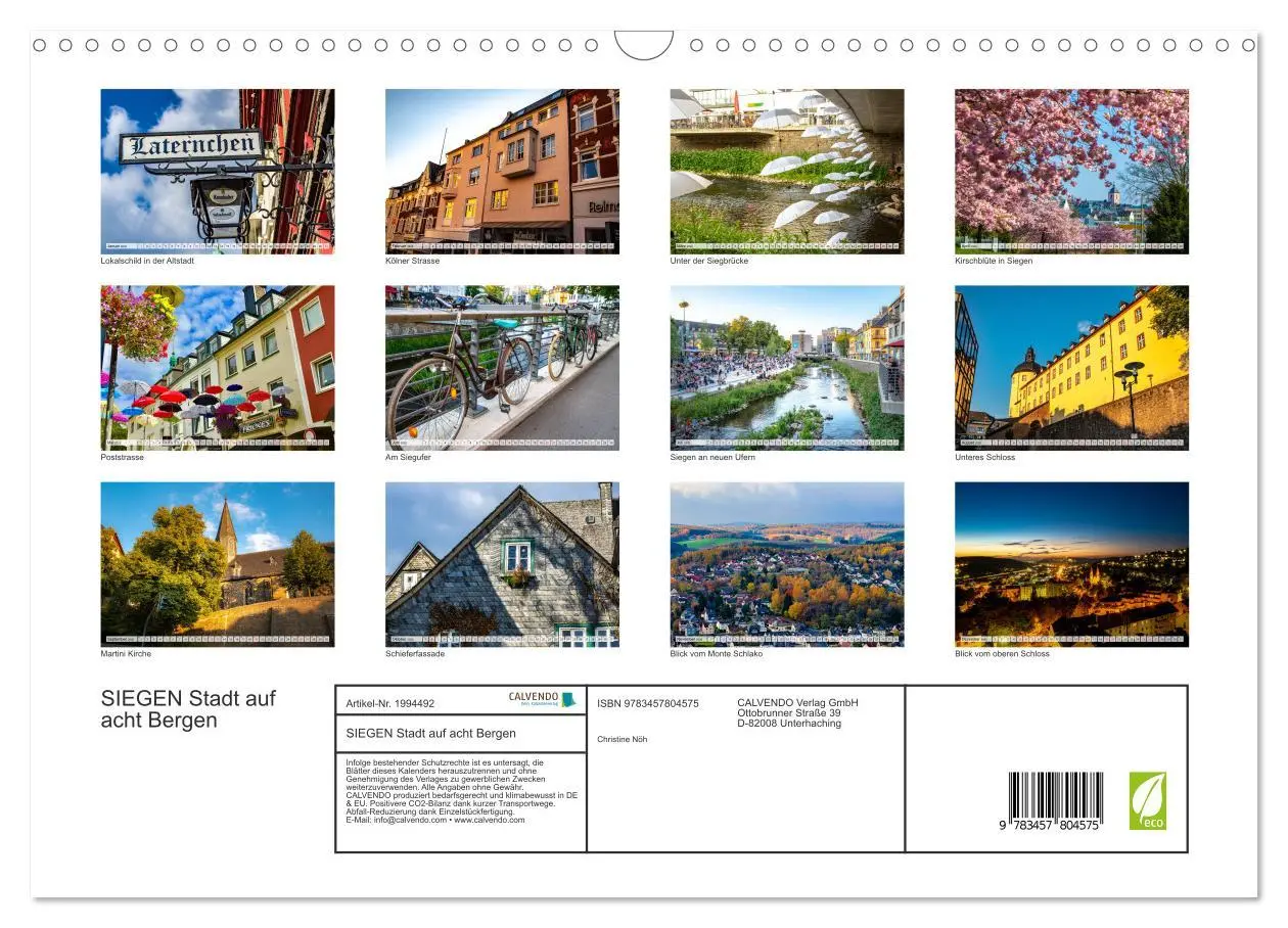 Bild: 9783457804575 | SIEGEN Stadt auf acht Bergen (Wandkalender 2026 DIN A3 quer),...