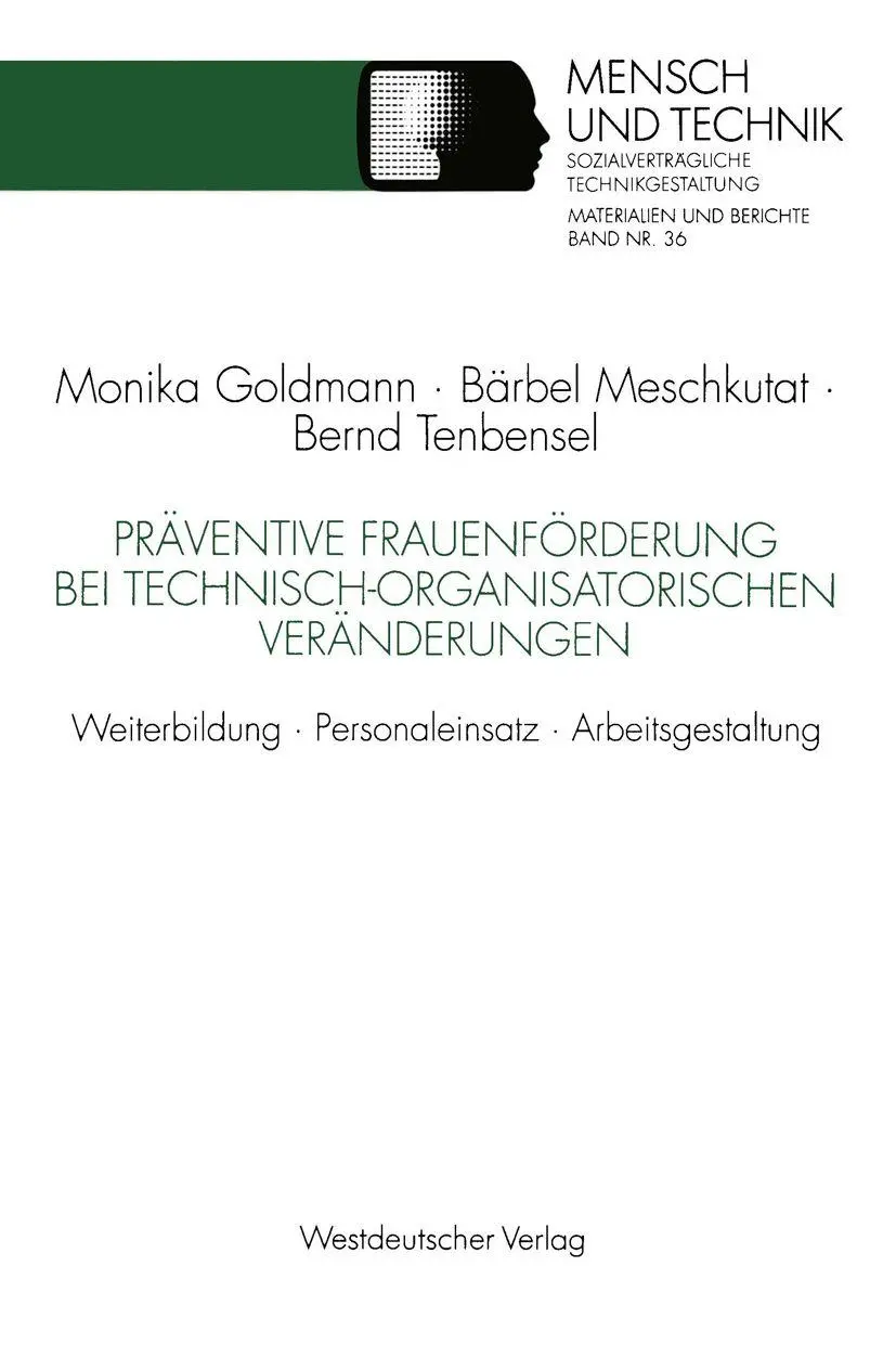 Cover: 9783531124575 | Präventive Frauenförderung bei technisch-organisatorischen...