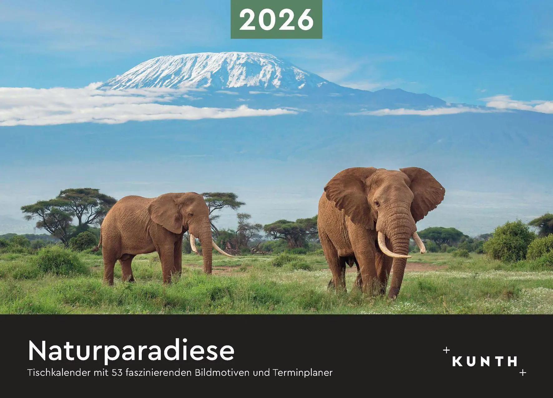 Cover: 9783965914575 | Naturparadiese - KUNTH Tischkalender 2026 | Kalender | 54 S. | Deutsch