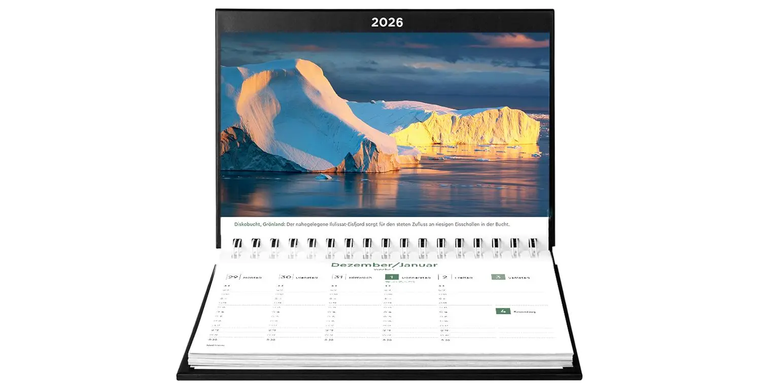 Bild: 9783965914575 | Naturparadiese - KUNTH Tischkalender 2026 | Kalender | 54 S. | Deutsch