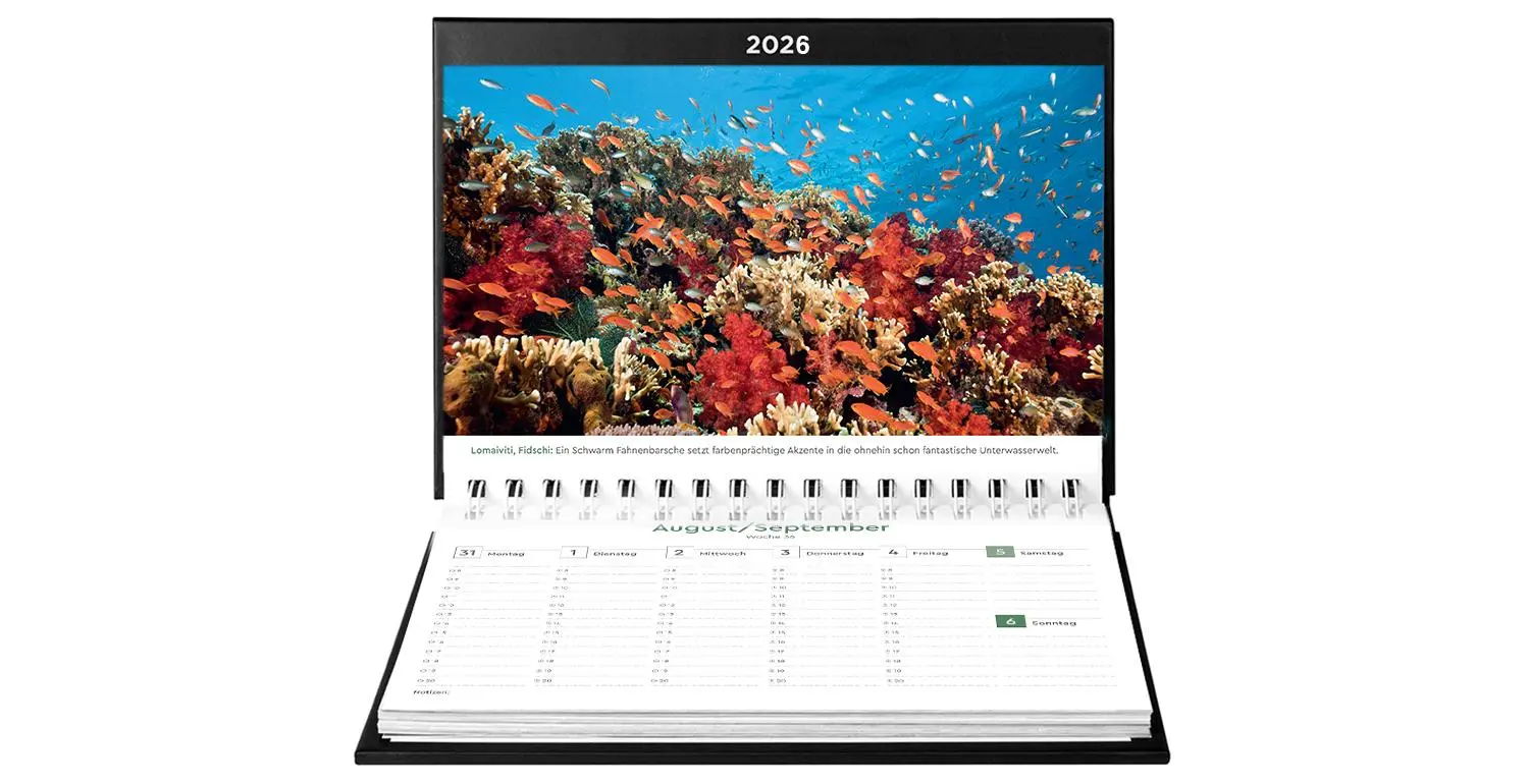 Bild: 9783965914575 | Naturparadiese - KUNTH Tischkalender 2026 | Kalender | 54 S. | Deutsch