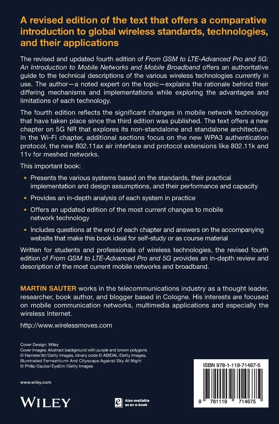 Rückseite: 9781119714675 | From GSM to LTE-Advanced 4Ed C | Martin Sauter | Buch | Gebunden