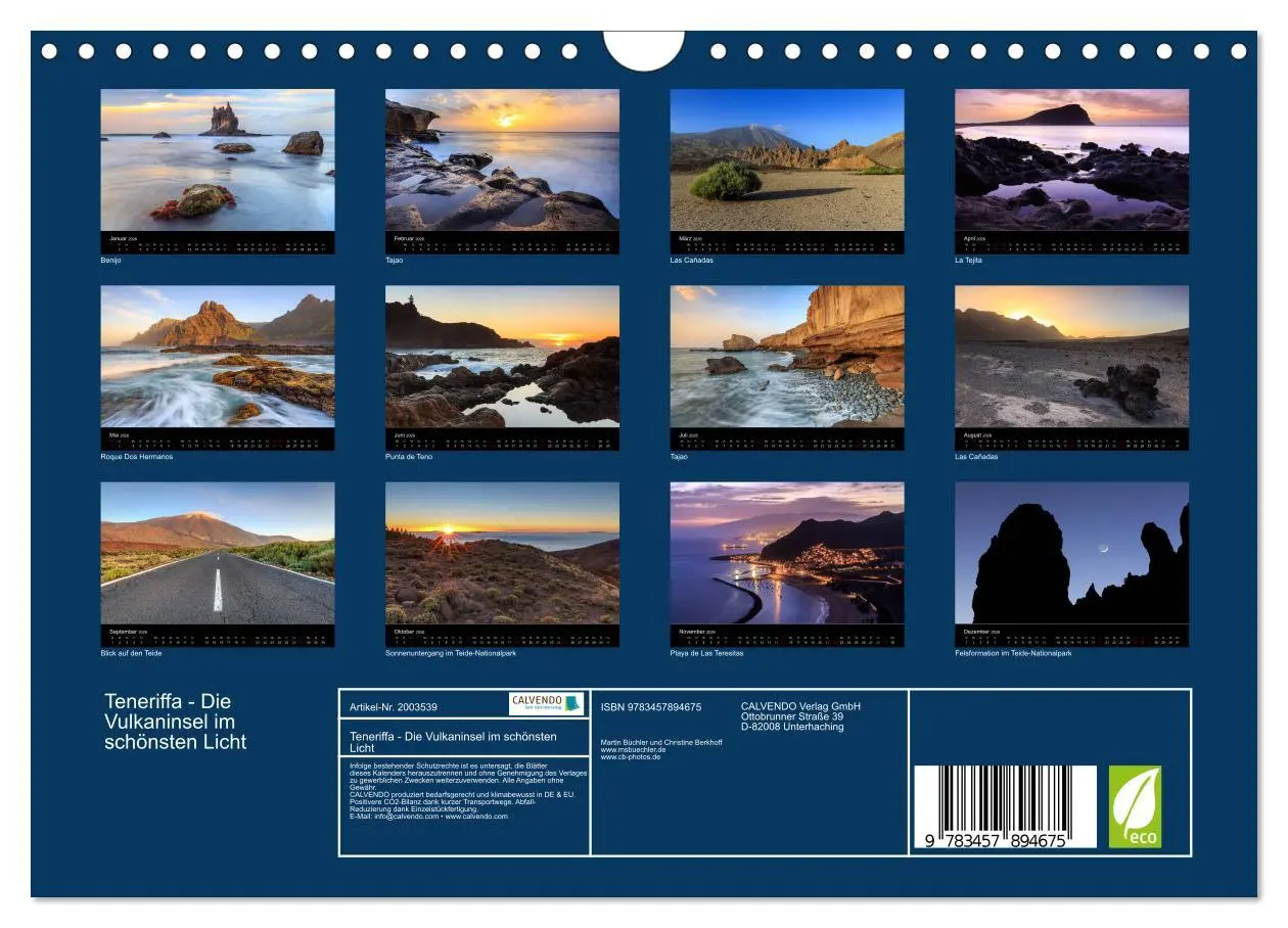 Bild: 9783457894675 | Teneriffa - Die Vulkaninsel im schönsten Licht (Wandkalender 2026...