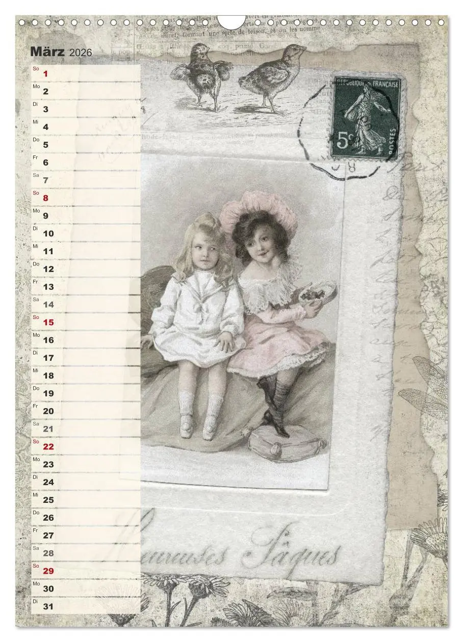 Bild: 9783516434675 | Vintage Welten (Wandkalender 2026 DIN A3 hoch), CALVENDO...