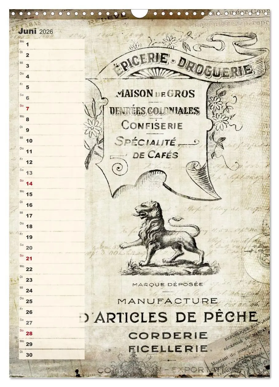 Bild: 9783516434675 | Vintage Welten (Wandkalender 2026 DIN A3 hoch), CALVENDO...