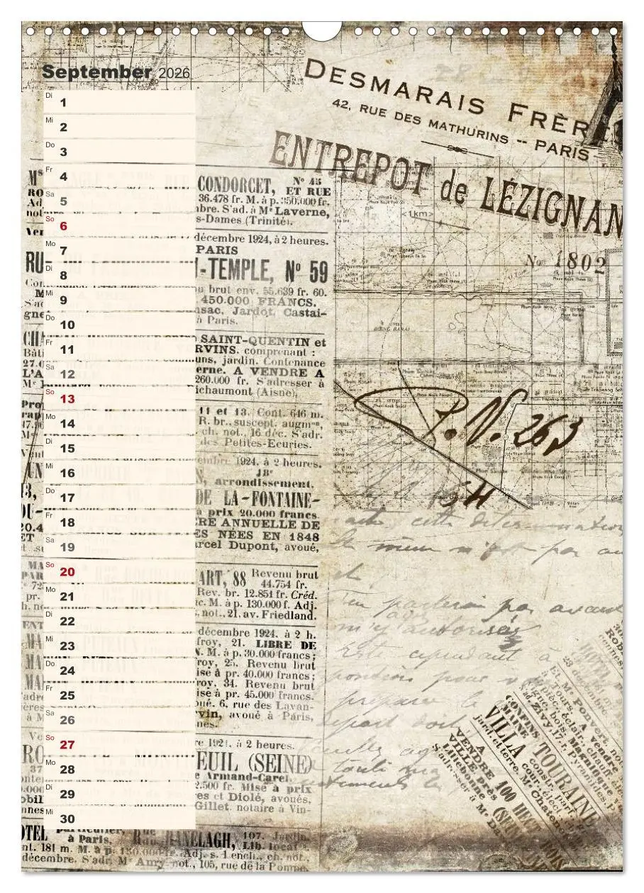 Bild: 9783516434675 | Vintage Welten (Wandkalender 2026 DIN A3 hoch), CALVENDO...