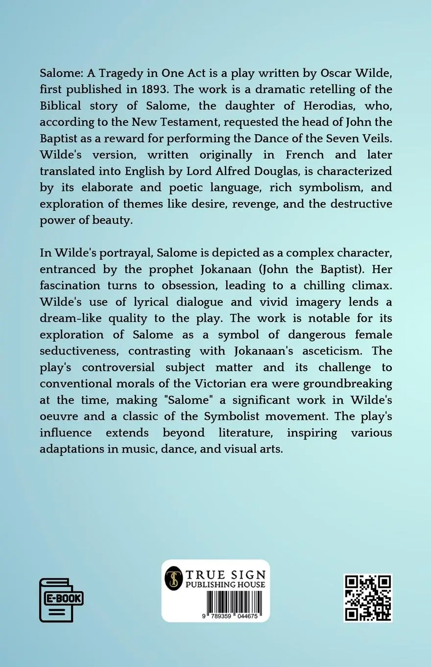 Rückseite: 9789359044675 | Salome A Tragedy In One Act | Oscar Wilde | Taschenbuch | Englisch