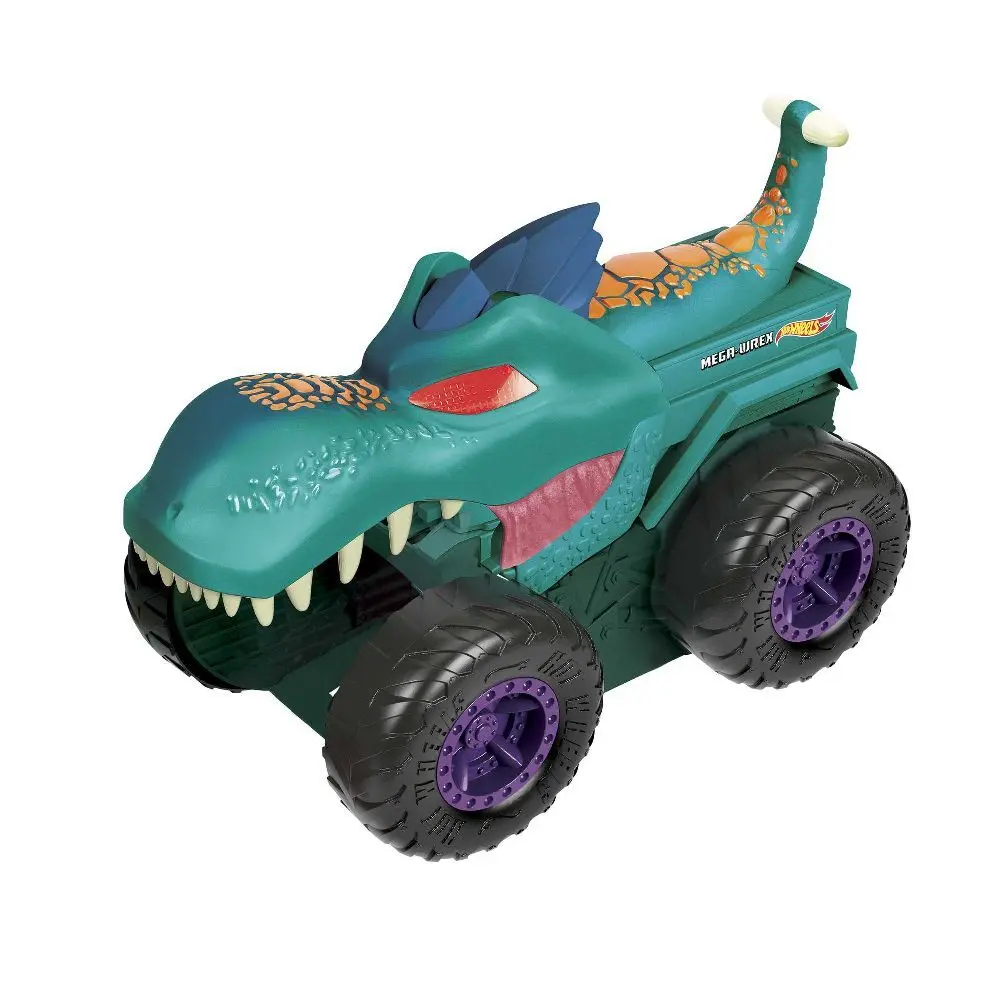 Bild: 887961974775 | Hot Wheels Monster Trucks autofressender Mega-Wrex, inkl. 1...