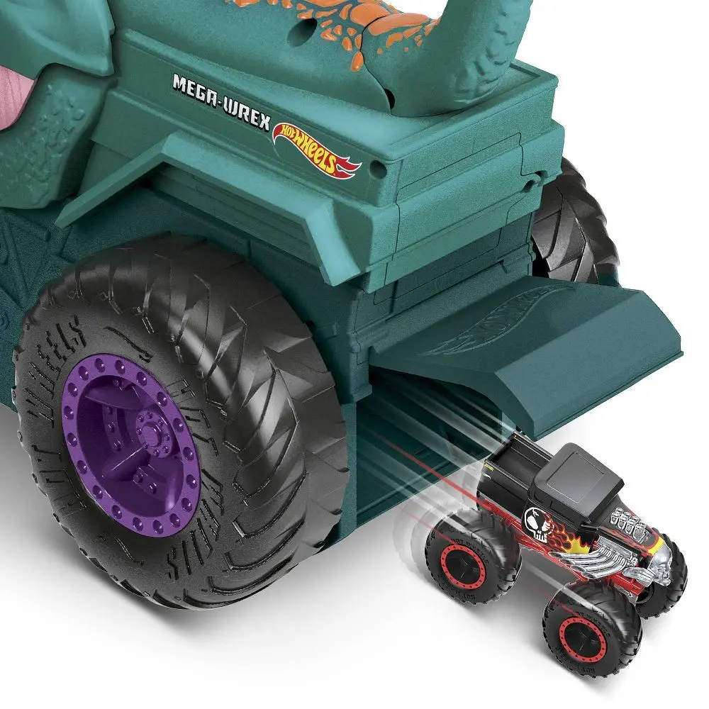 Bild: 887961974775 | Hot Wheels Monster Trucks autofressender Mega-Wrex, inkl. 1...