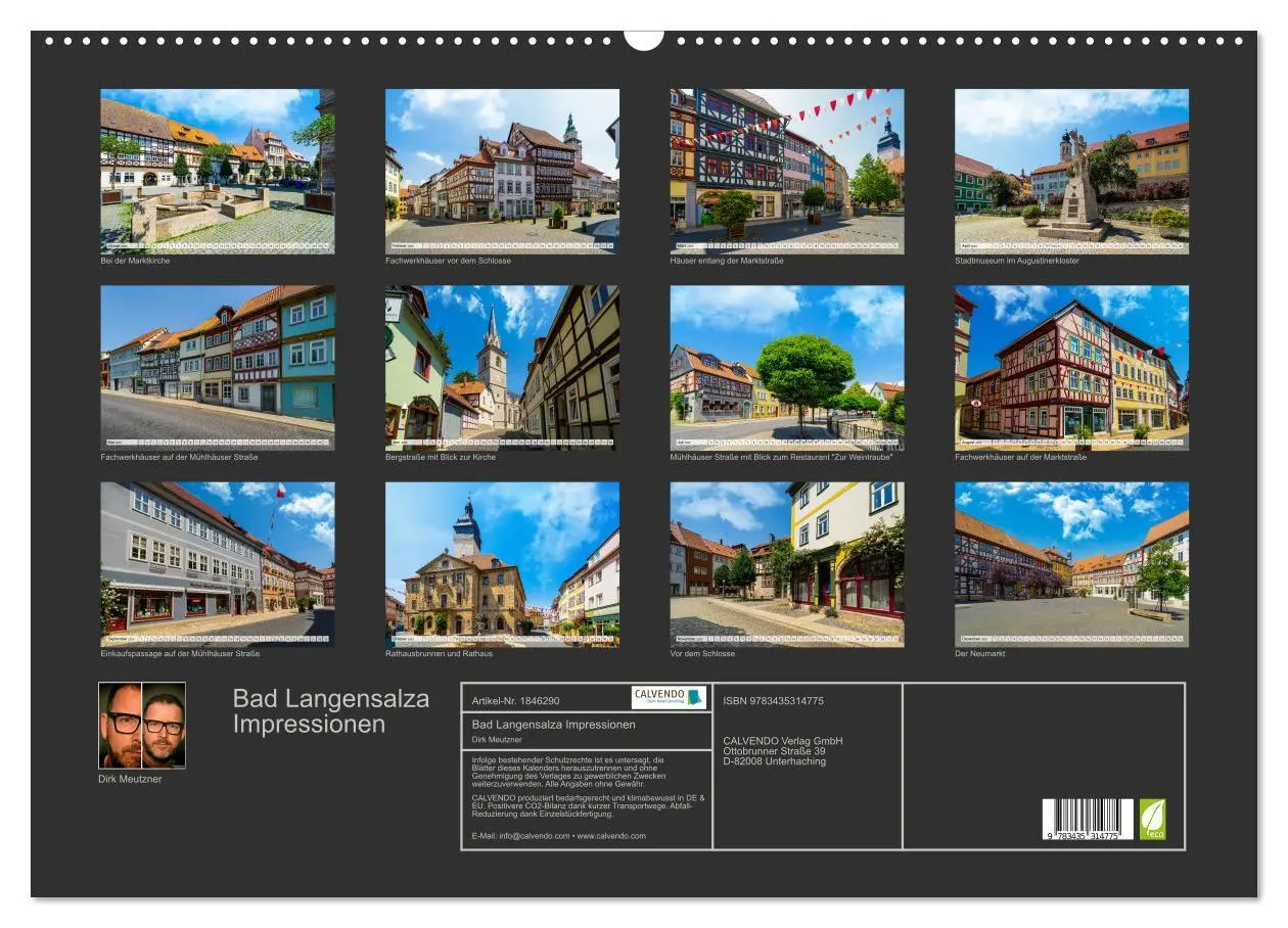Bild: 9783435314775 | Bad Langensalza Impressionen (Wandkalender 2025 DIN A2 quer),...