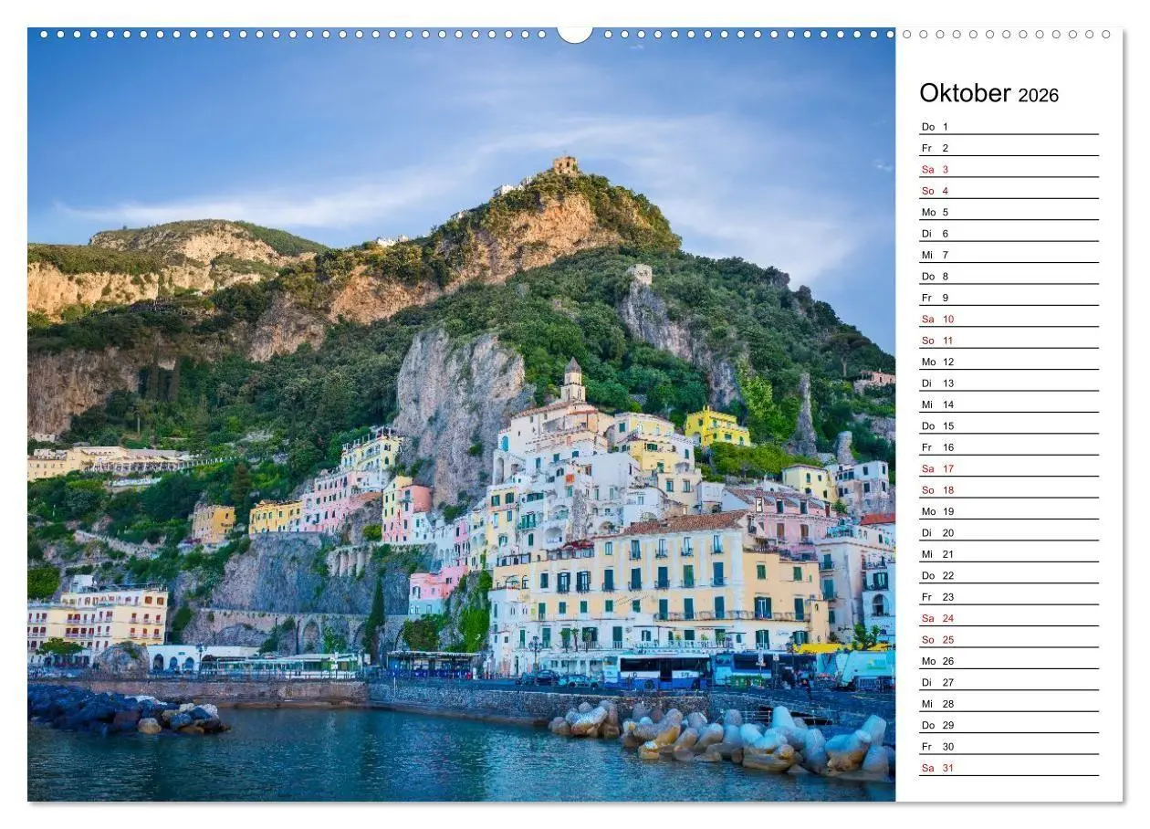 Bild: 9783516734775 | Amalfiküste - Der Planer (Wandkalender 2026 DIN A2 quer), CALVENDO...