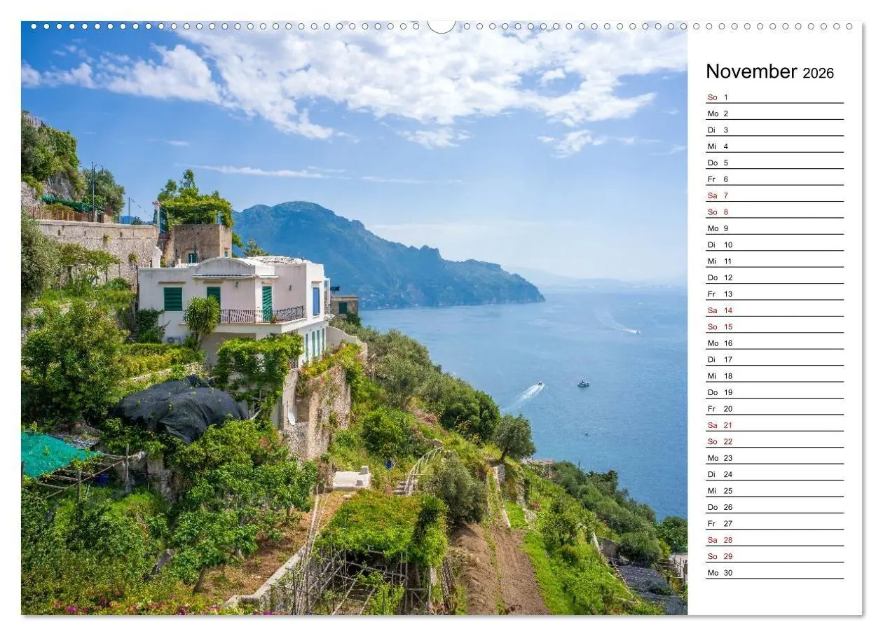 Bild: 9783516734775 | Amalfiküste - Der Planer (Wandkalender 2026 DIN A2 quer), CALVENDO...