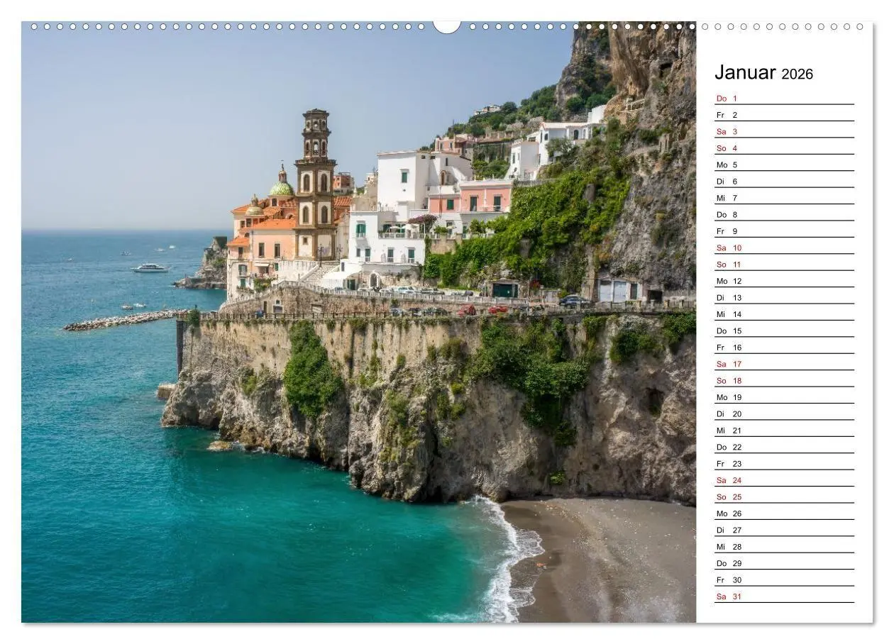 Bild: 9783516734775 | Amalfiküste - Der Planer (Wandkalender 2026 DIN A2 quer), CALVENDO...