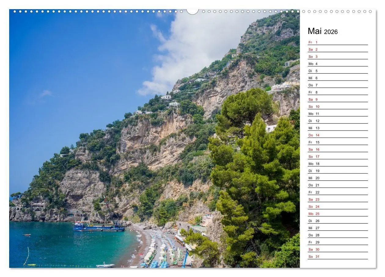 Bild: 9783516734775 | Amalfiküste - Der Planer (Wandkalender 2026 DIN A2 quer), CALVENDO...
