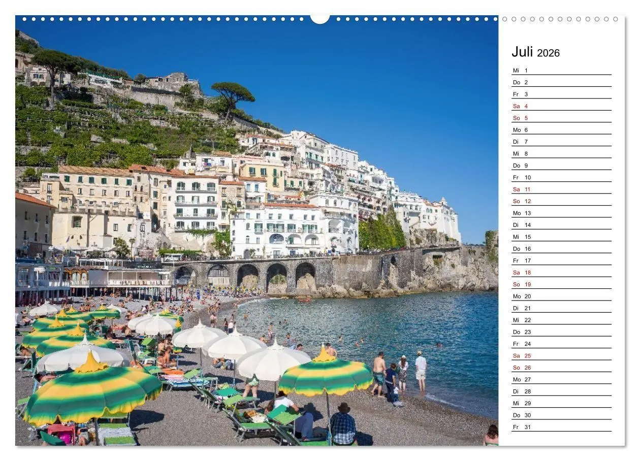 Bild: 9783516734775 | Amalfiküste - Der Planer (Wandkalender 2026 DIN A2 quer), CALVENDO...