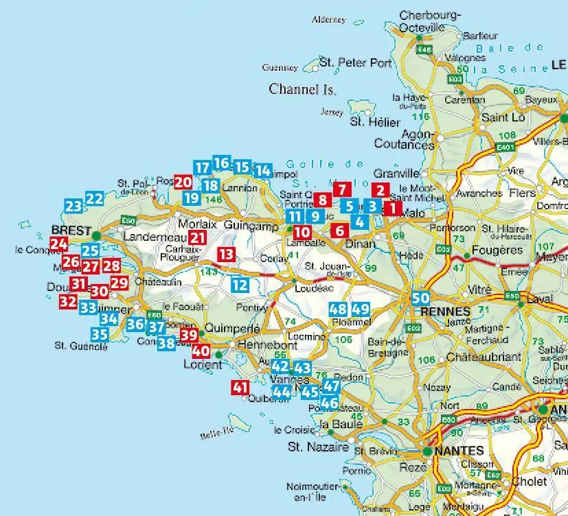 Bild: 9783763314775 | ROTHER Wanderführer Bretagne. 50 Touren zwischen Mont-Saint-Michel...