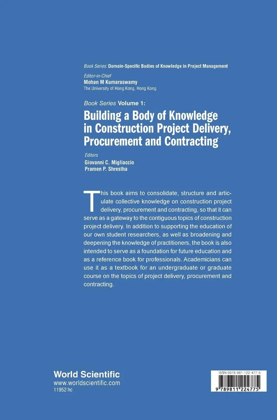 Rückseite: 9789811224775 | BUILDING BODY KNOWLEDGE CONSTRUCT PROJECT DELIVERY, PROCURE | Shresth