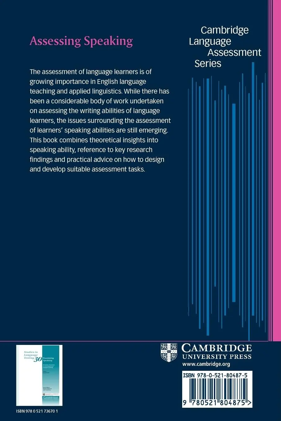 Rückseite: 9780521804875 | Assessing Speaking | Sari Luoma | Taschenbuch | Englisch | 2004