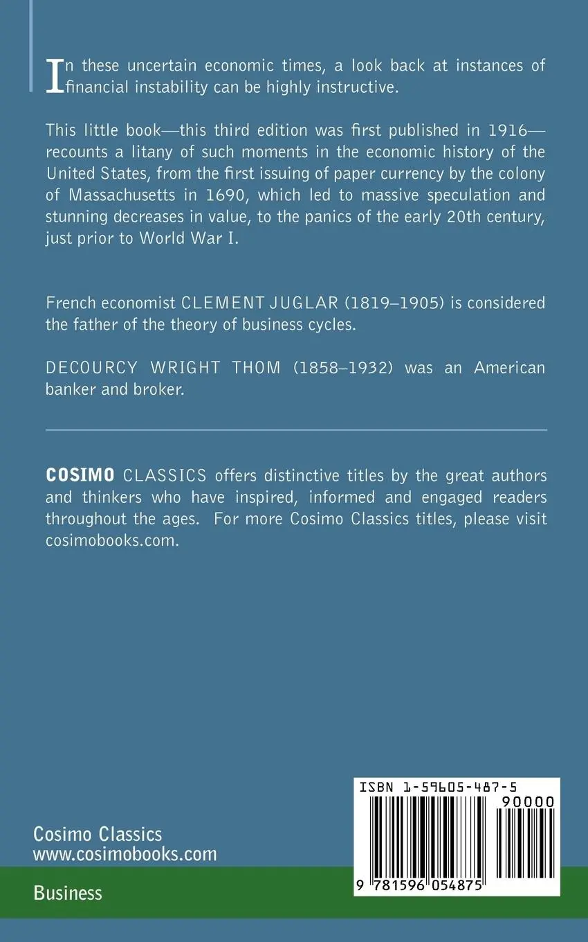 Rückseite: 9781596054875 | A Brief History of Panics in the United States | Clement Juglar | Buch