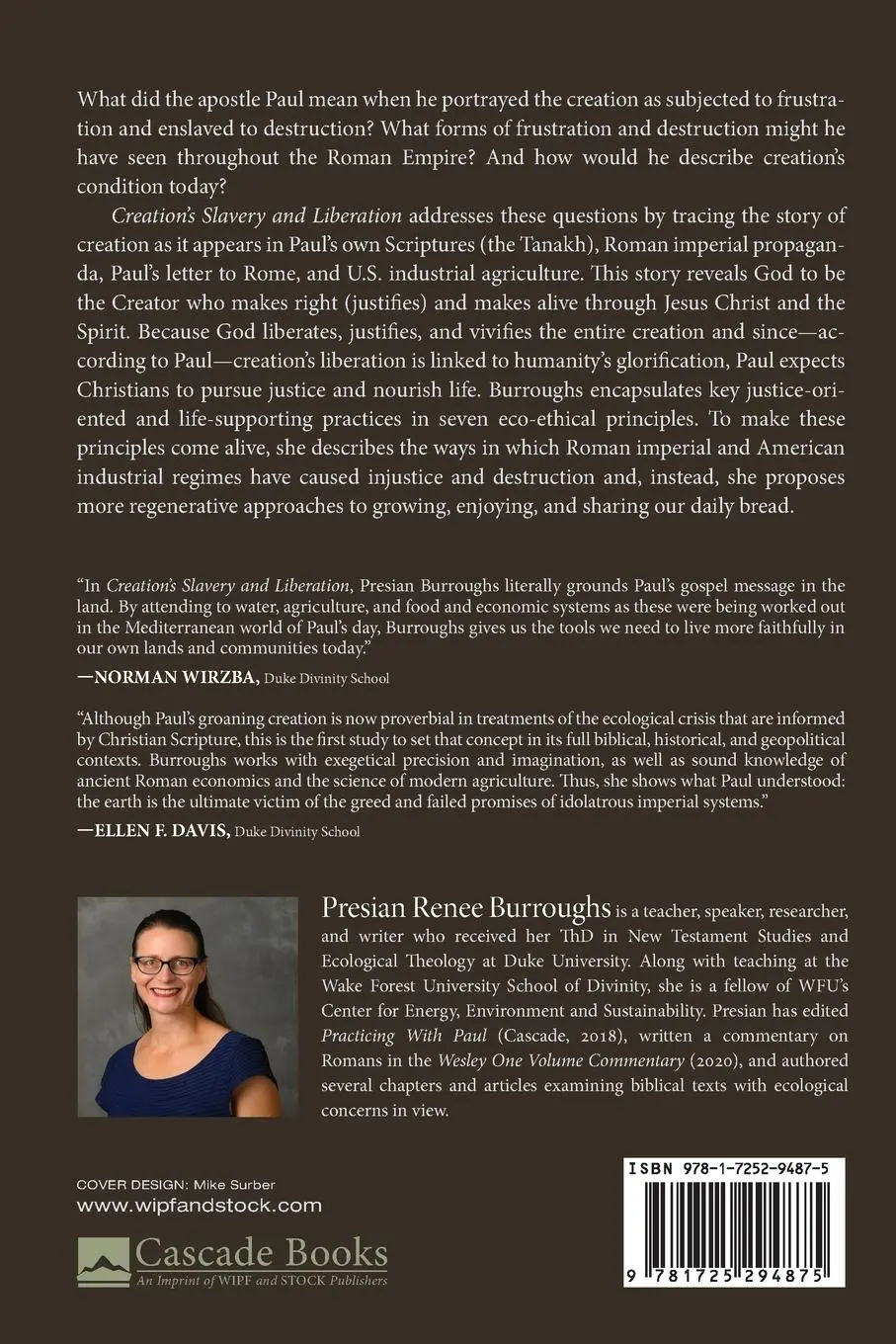Rückseite: 9781725294875 | Creation's Slavery and Liberation | Presian Renee Burroughs | Buch