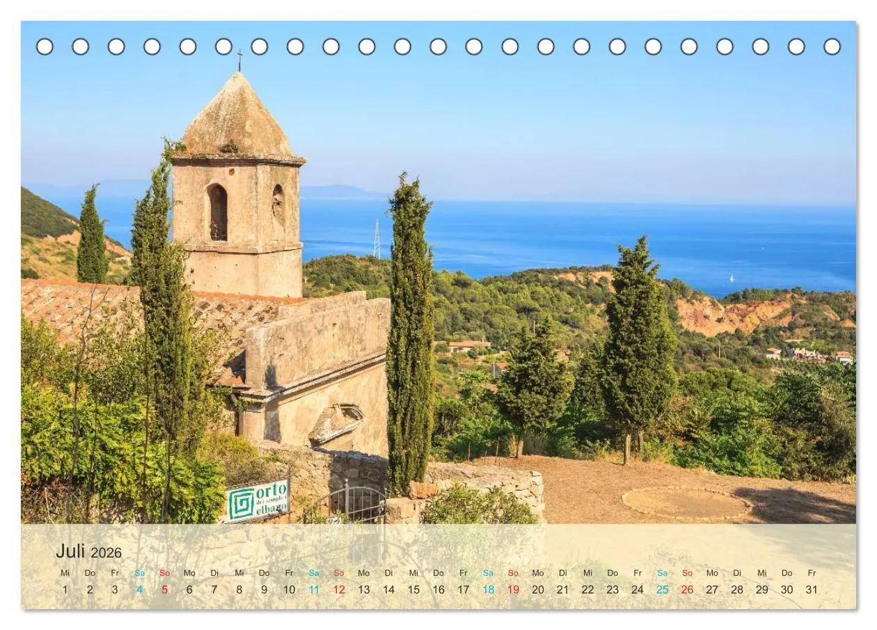 Bild: 9783457944875 | Elba - die Insel im Mittelmeer (Tischkalender 2026 DIN A5 quer),...