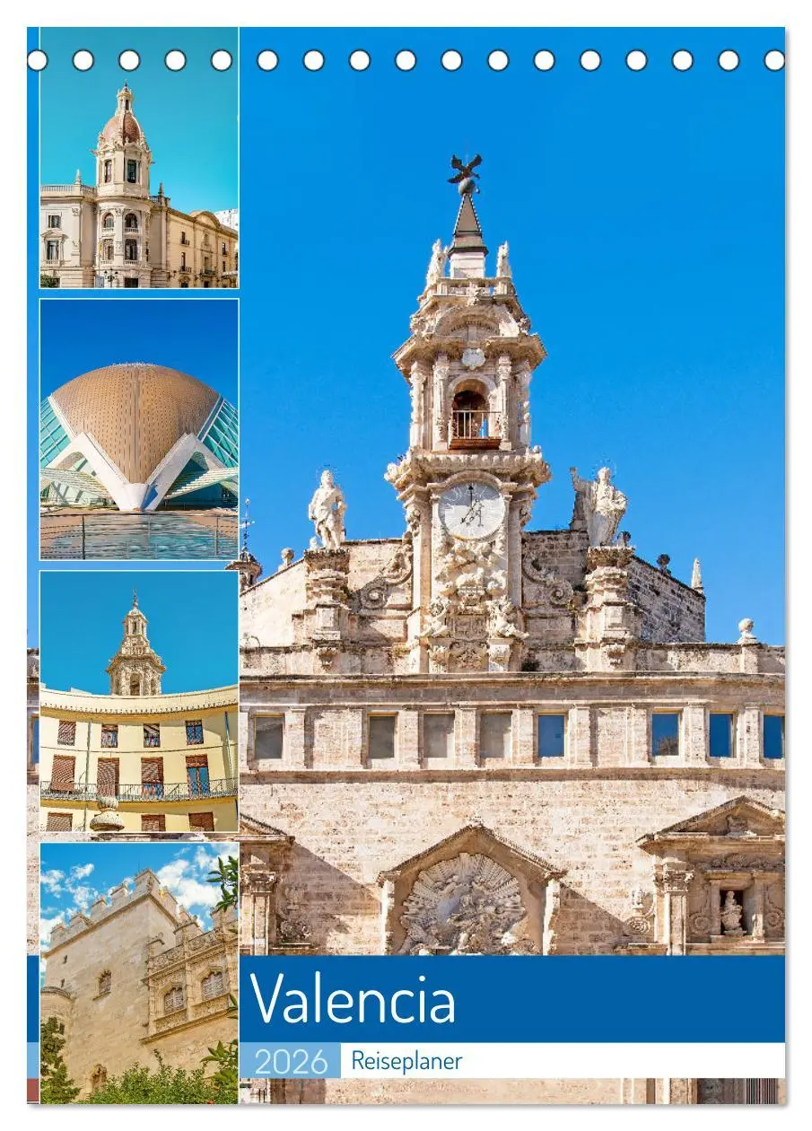 Cover: 9783516344875 | Valencia - Reiseplaner (Tischkalender 2026 DIN A5 hoch), CALVENDO...