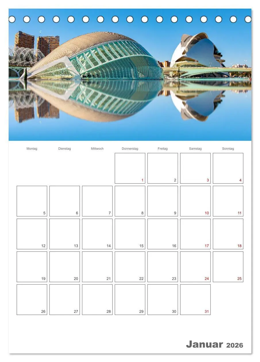 Bild: 9783516344875 | Valencia - Reiseplaner (Tischkalender 2026 DIN A5 hoch), CALVENDO...