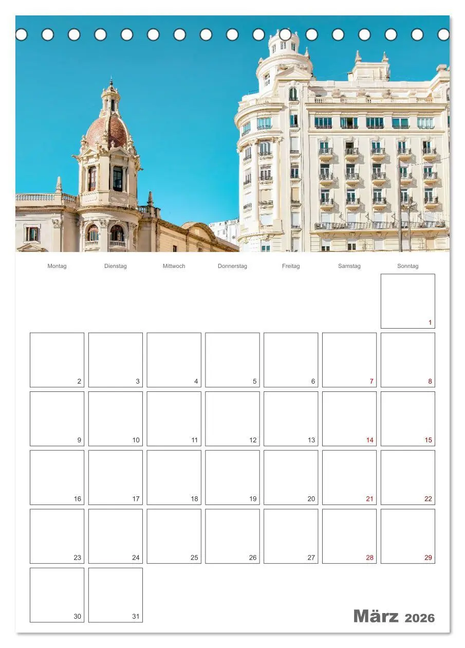 Bild: 9783516344875 | Valencia - Reiseplaner (Tischkalender 2026 DIN A5 hoch), CALVENDO...