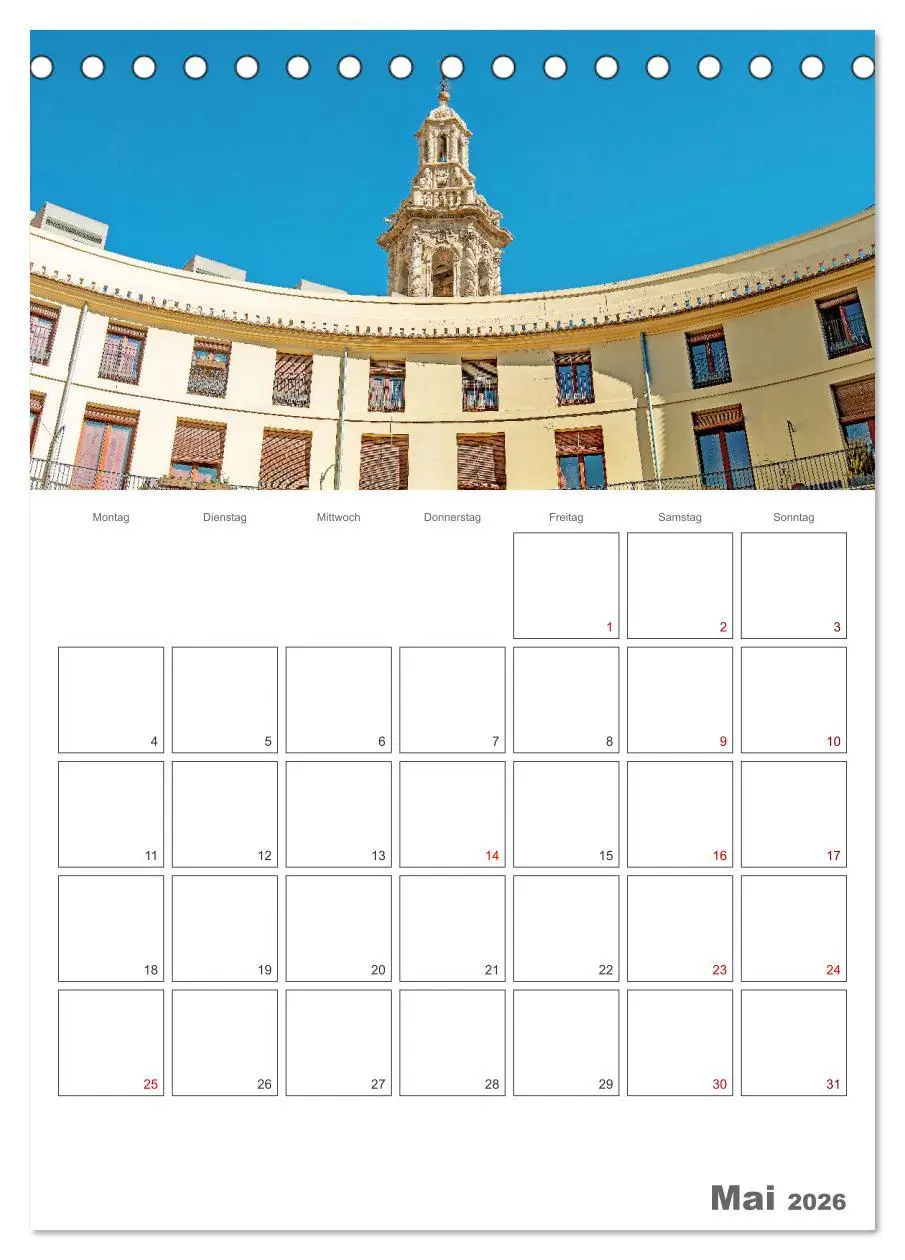 Bild: 9783516344875 | Valencia - Reiseplaner (Tischkalender 2026 DIN A5 hoch), CALVENDO...