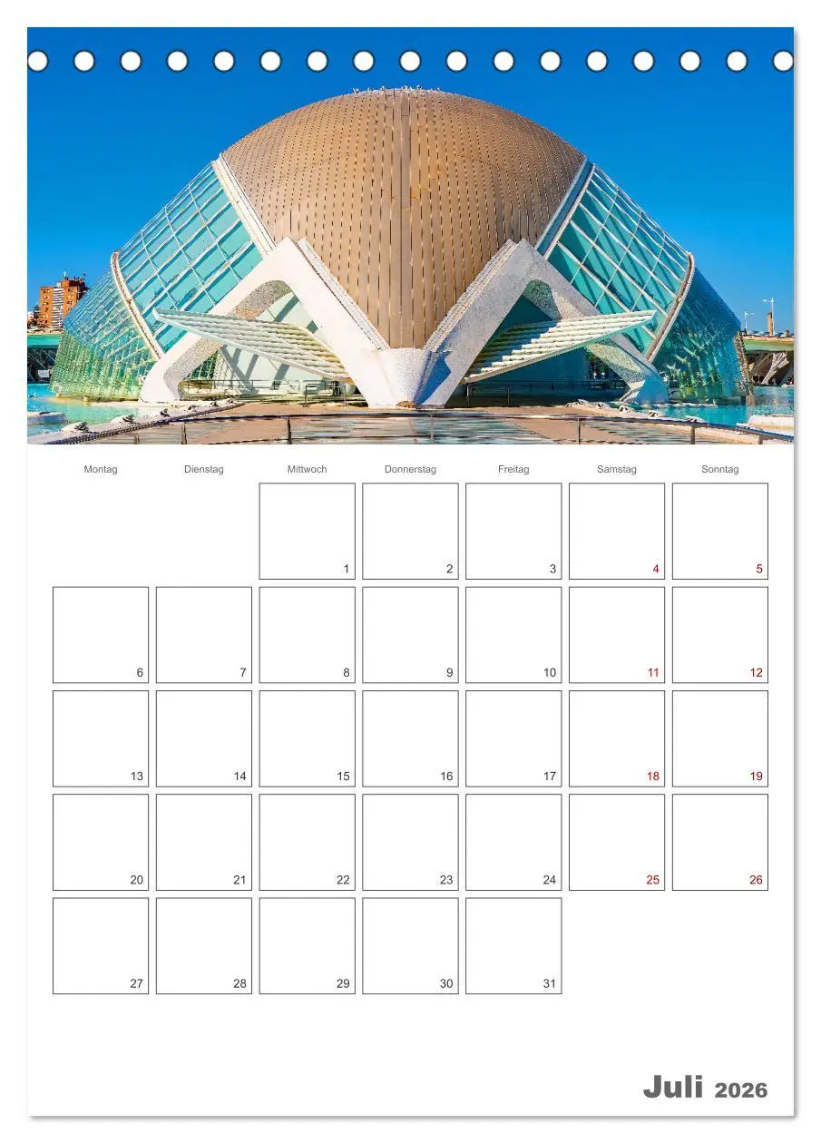 Bild: 9783516344875 | Valencia - Reiseplaner (Tischkalender 2026 DIN A5 hoch), CALVENDO...