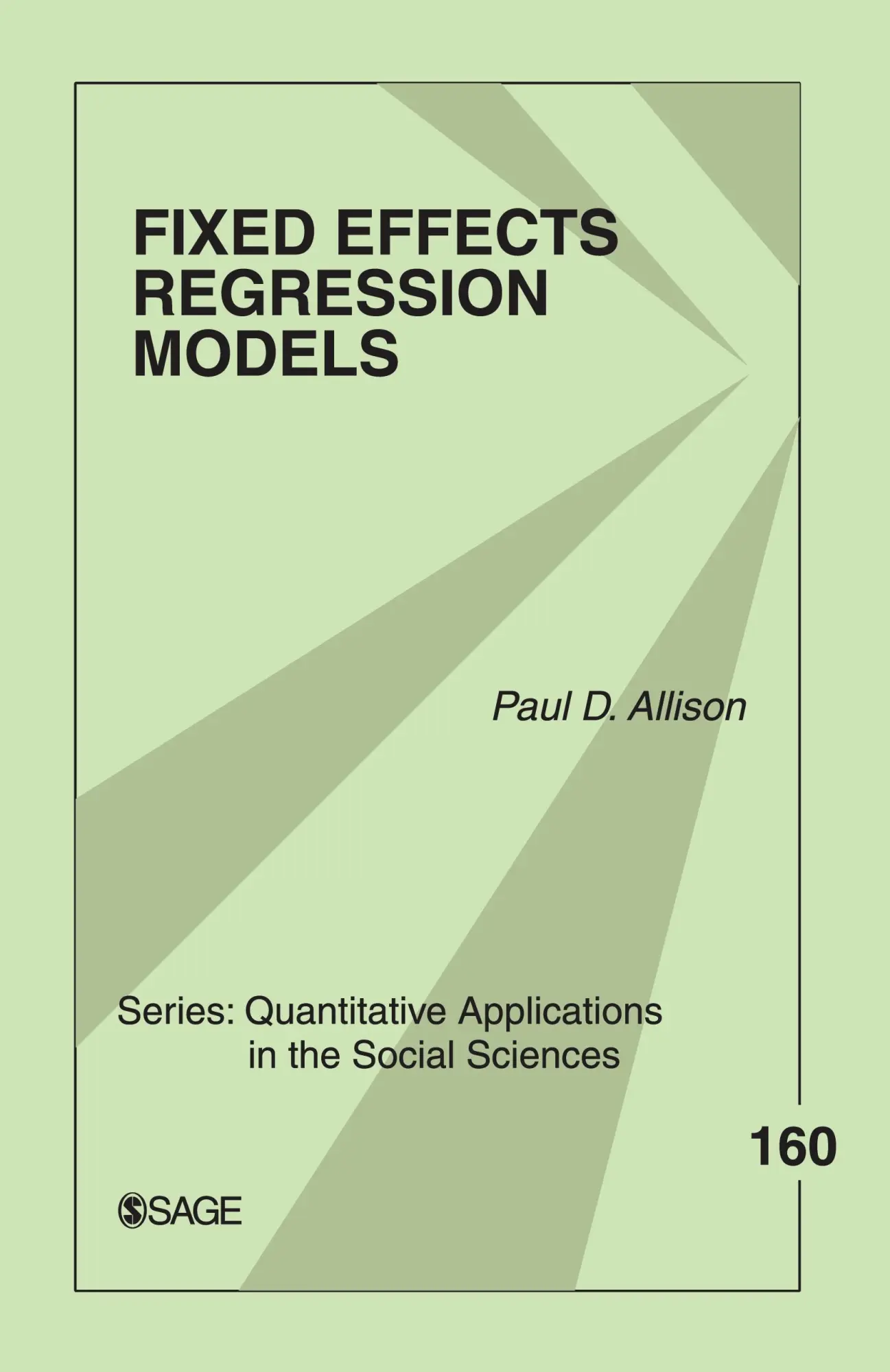 Cover: 9780761924975 | Fixed Effects Regression Models | Paul D. Allison | Taschenbuch | 2009