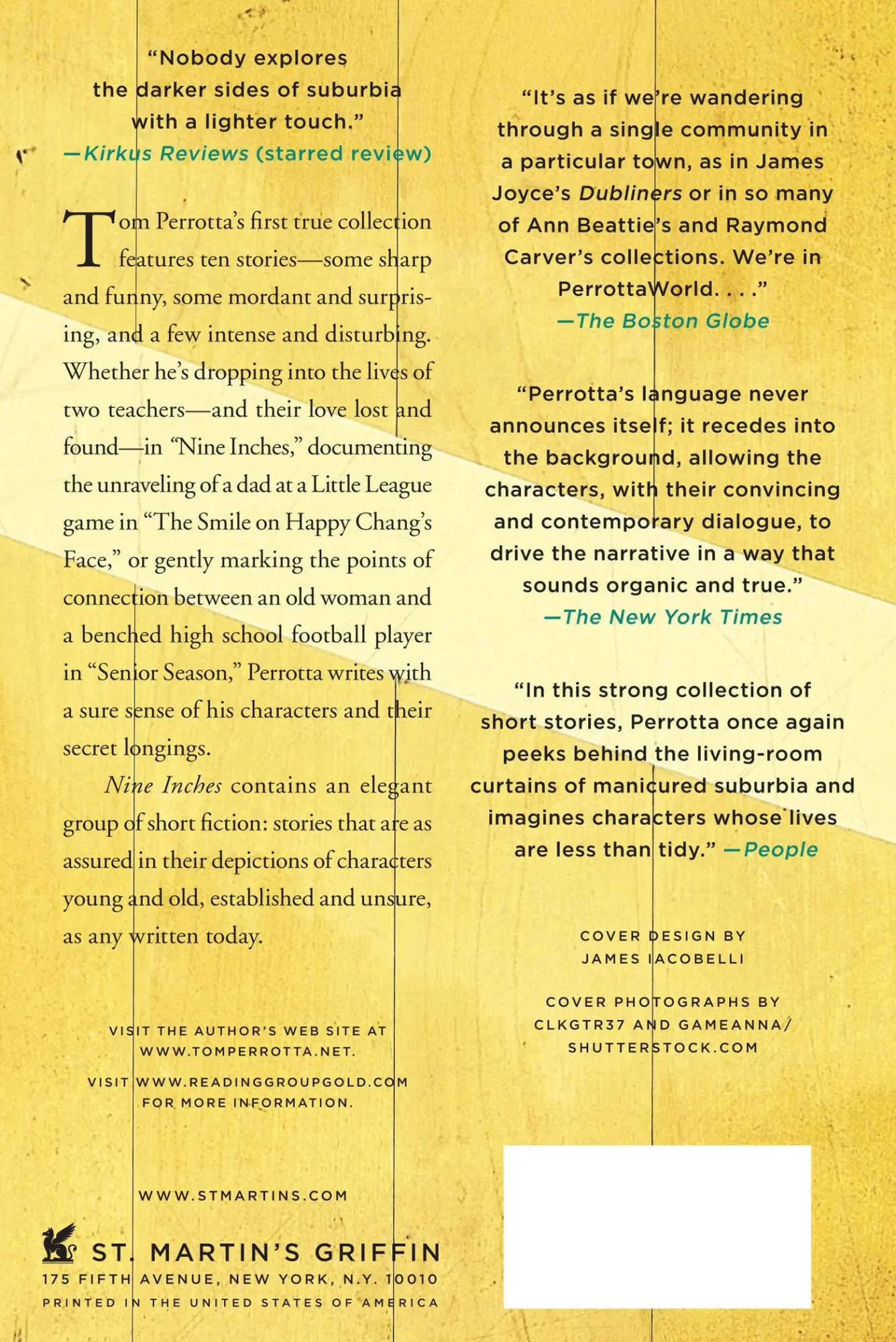 Rückseite: 9781250054975 | NINE INCHES | Tom Perrotta | Taschenbuch | Englisch | 2014