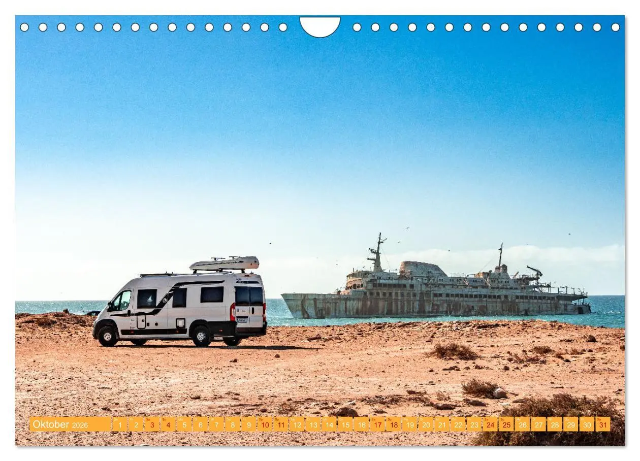 Bild: 9783457314975 | MAROKKO per WOHNMOBIL (Wandkalender 2026 DIN A4 quer), CALVENDO...