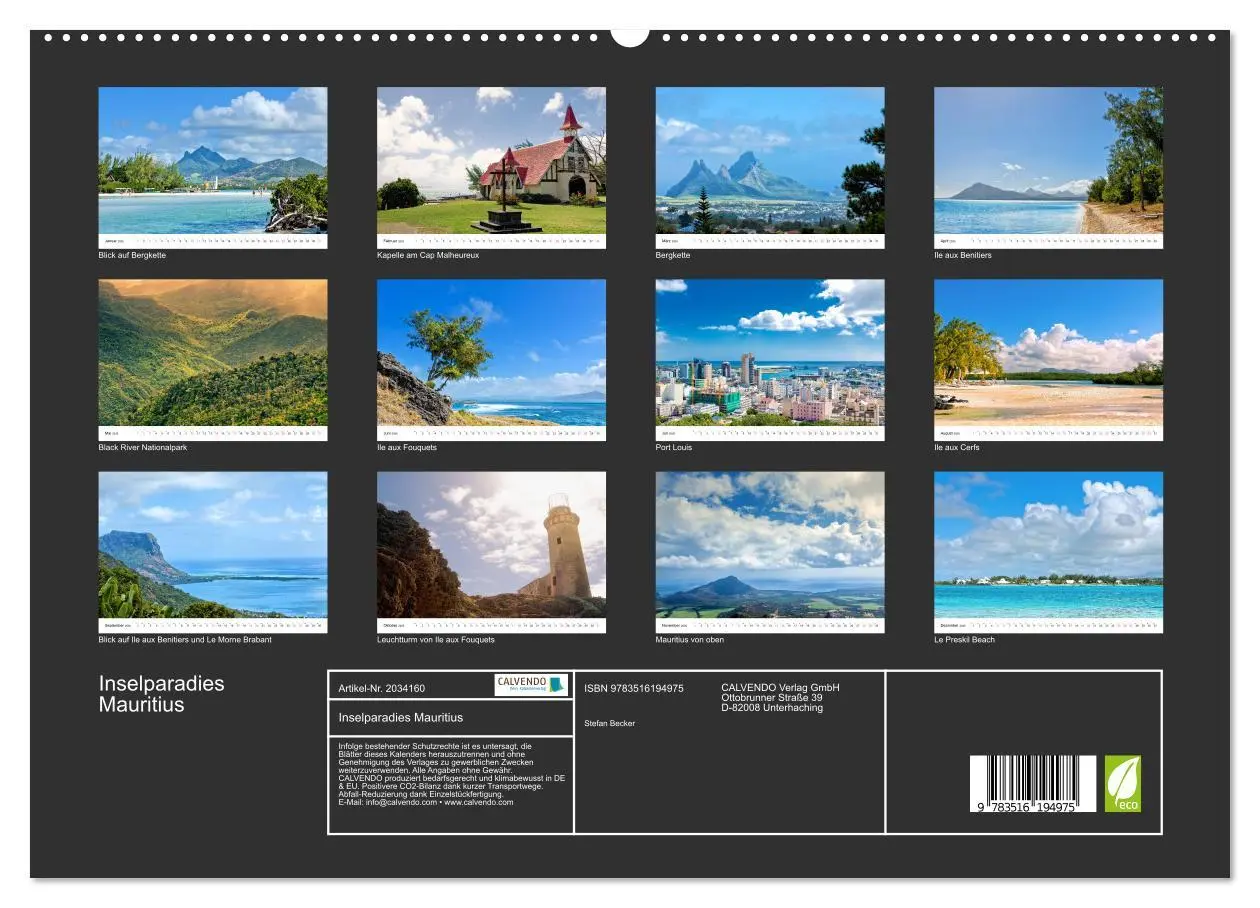 Bild: 9783516194975 | Inselparadies Mauritius (hochwertiger Premium Wandkalender 2026 DIN...