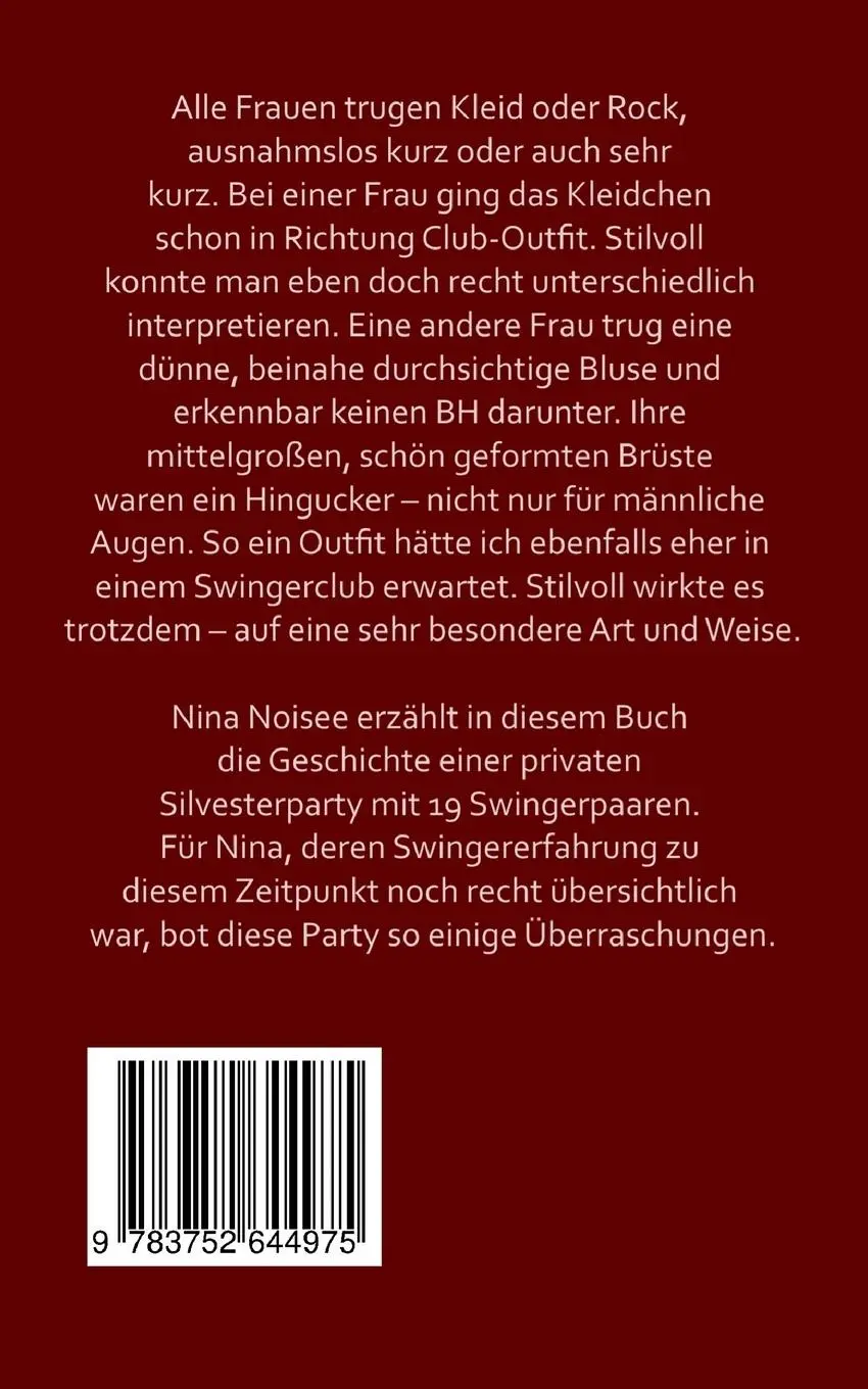 Rückseite: 9783752644975 | 19 Swinger-Paare und eine Silvesterparty | Nina Noisee | Taschenbuch