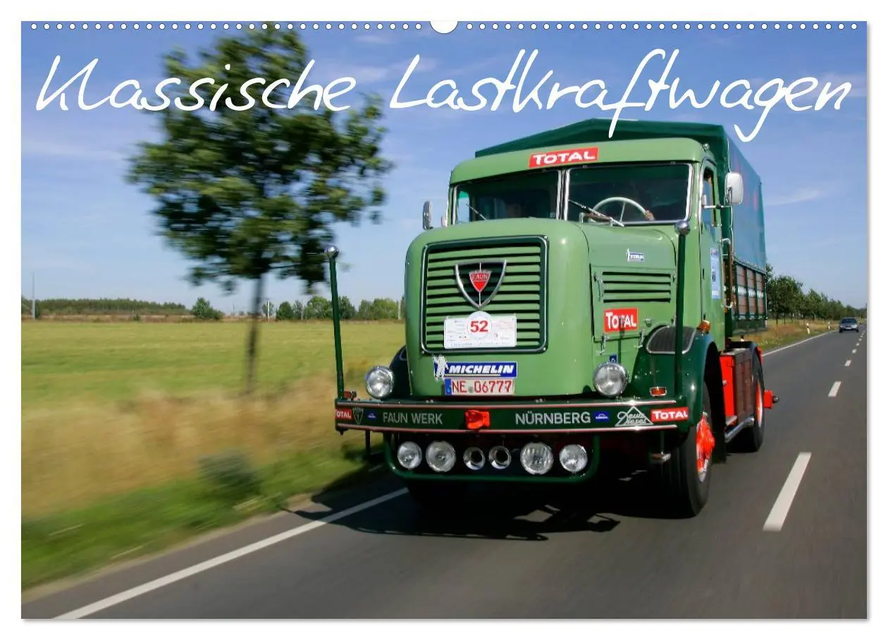 Cover: 9783516225075 | Klassische Lastkraftwagen (Wandkalender 2026 DIN A2 quer), CALVENDO...