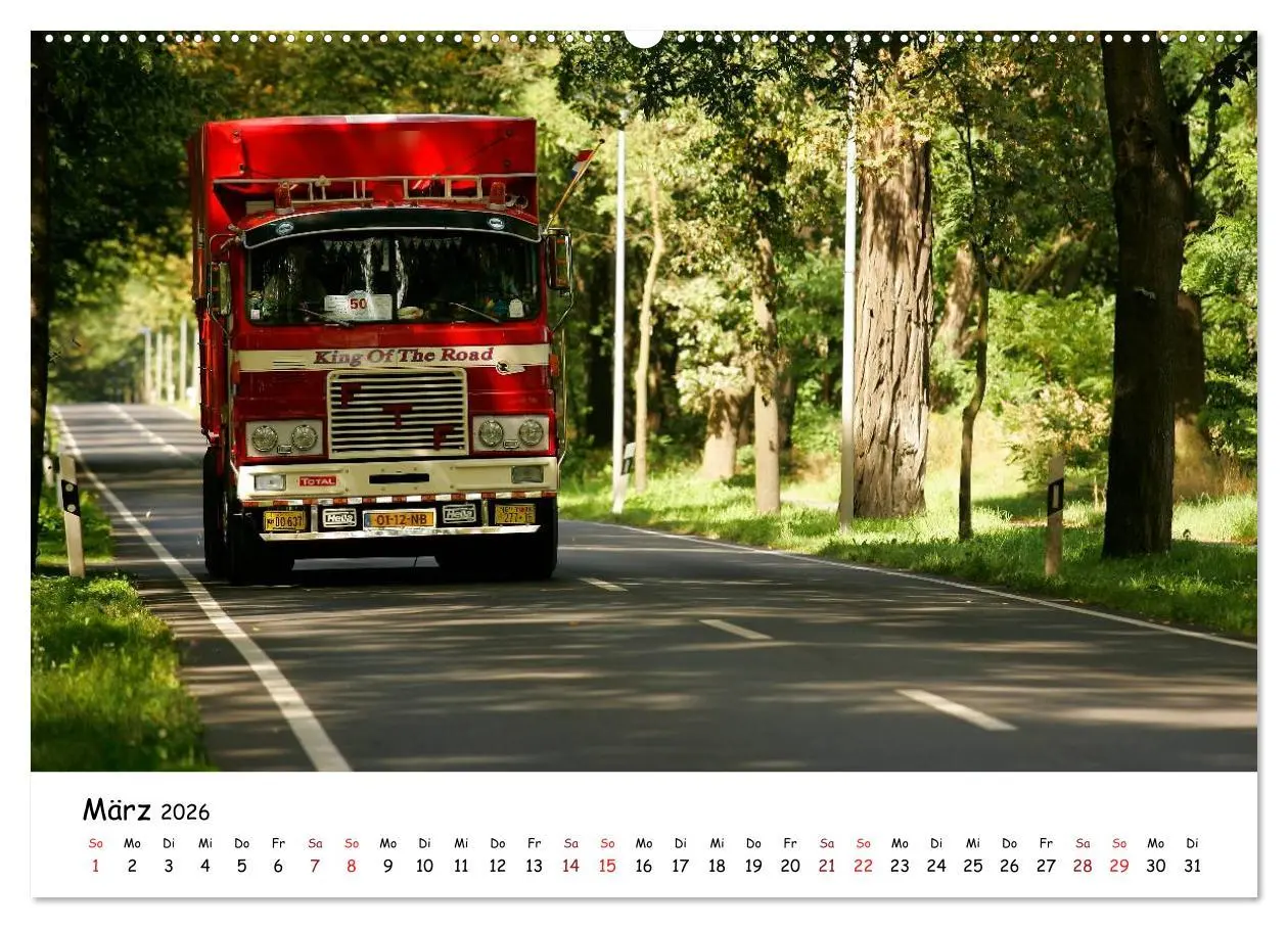 Bild: 9783516225075 | Klassische Lastkraftwagen (Wandkalender 2026 DIN A2 quer), CALVENDO...