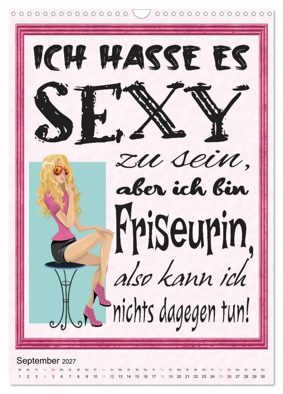 Bild: 9783569485075 | Friseur-Sprüche (Wandkalender 2027 DIN A3 hoch), CALVENDO...