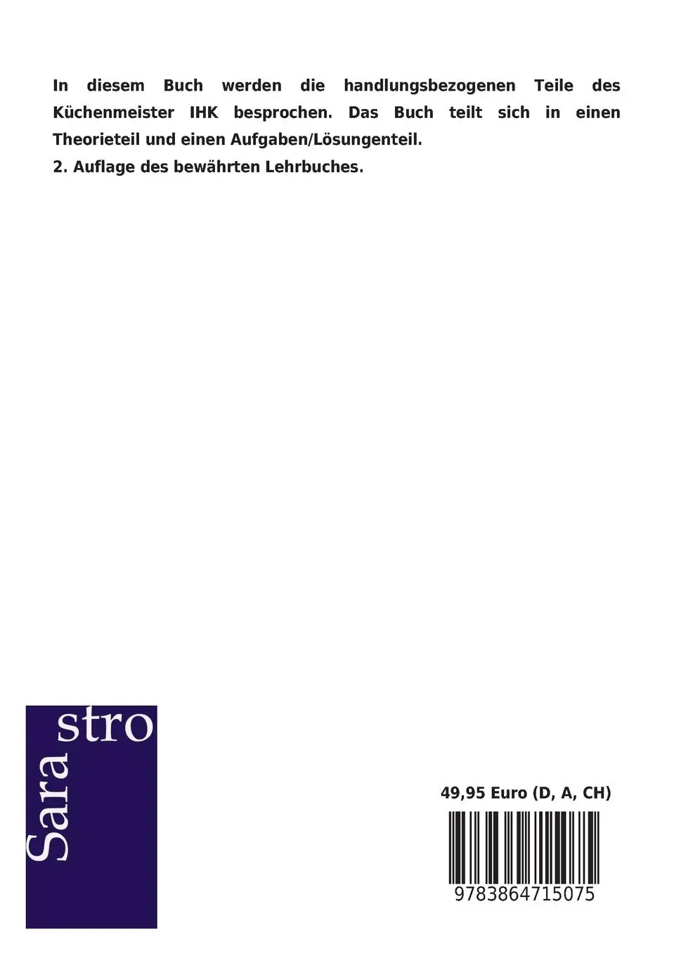 Rückseite: 9783864715075 | Küchenmeister | Das prüfungsrelevante Wissen - Teil 2 | Verlag | Buch