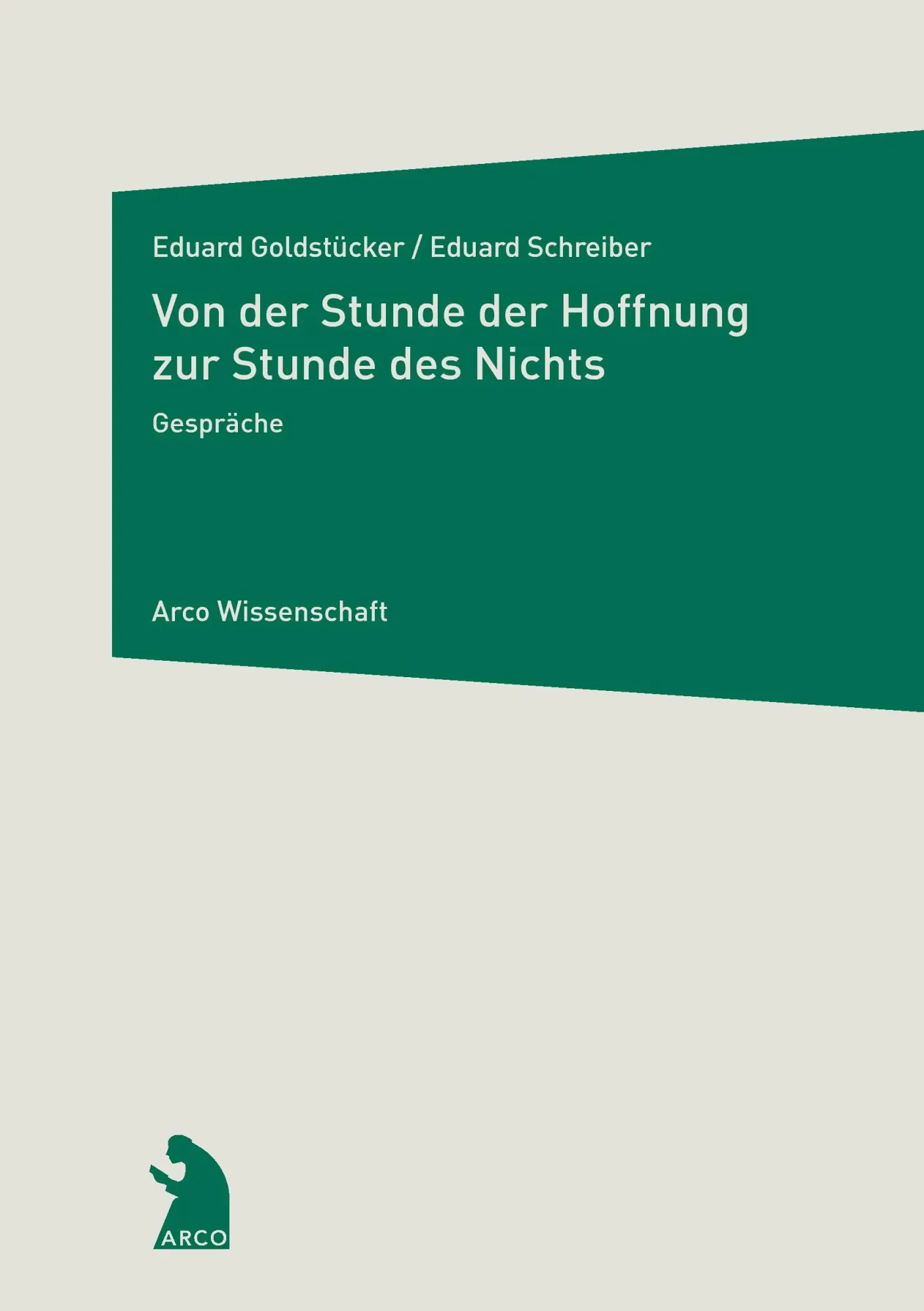 Cover: 9783938375075 | Von der Stunde der Hoffnung zur Stunde des Nichts | Gespräche | Buch