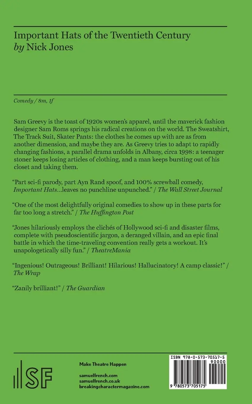 Rückseite: 9780573705175 | Important Hats of the Twentieth Century | Jones | Taschenbuch | 2016